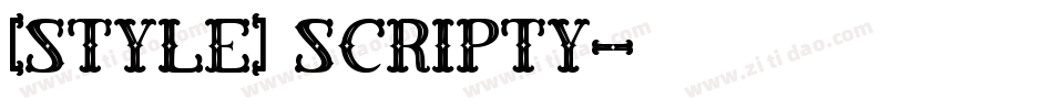 [style] scripty字体转换
